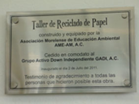 Placa Conmemorativa GADI